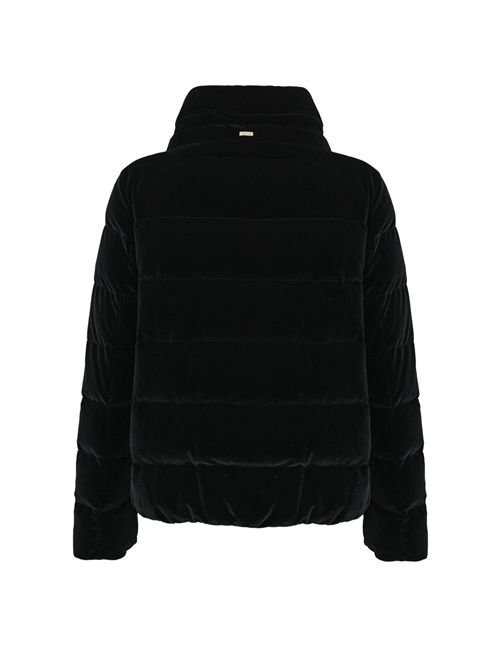Piumino in velluto Nero Herno | PI002180D 15020S9300